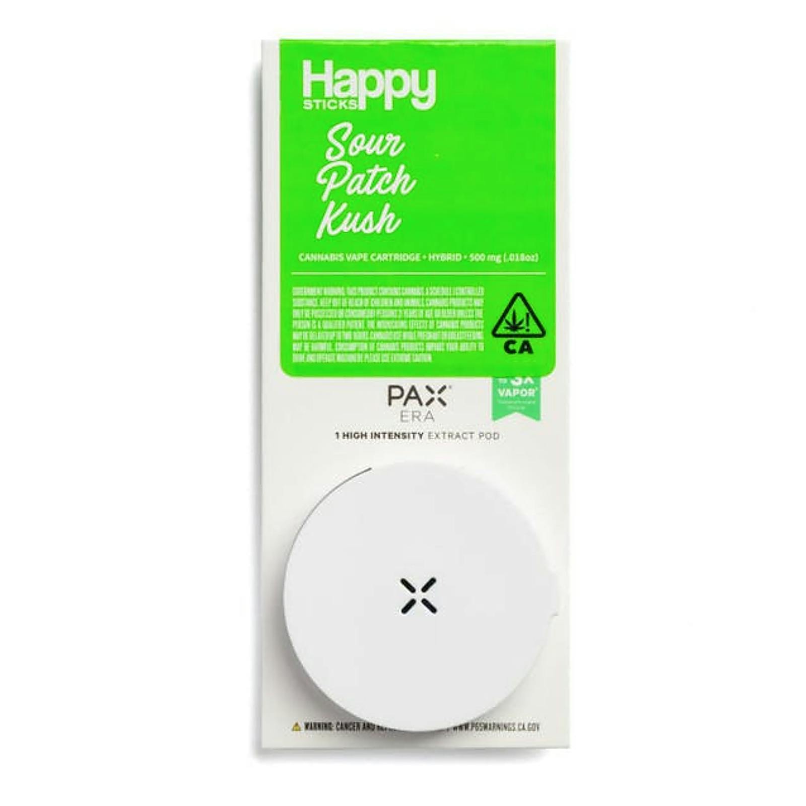 Happy Sticks Sour Patch Kush PAX Era Pod 0.5g Leafly